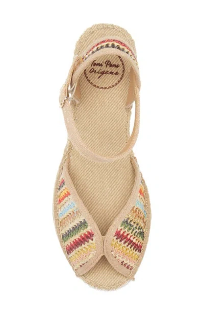 Toni Pons Bella Espadrille Wedge In Beige