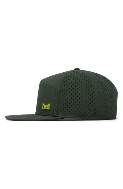 Melin Trenches Icon Hydro Performance Snapback Hat In Green