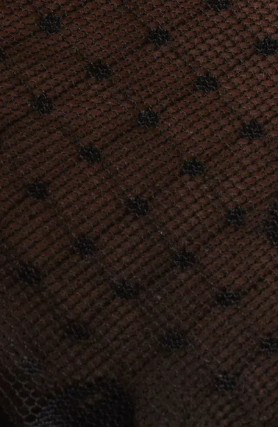 Kilo Brava Embroidered Mesh G-string In Black