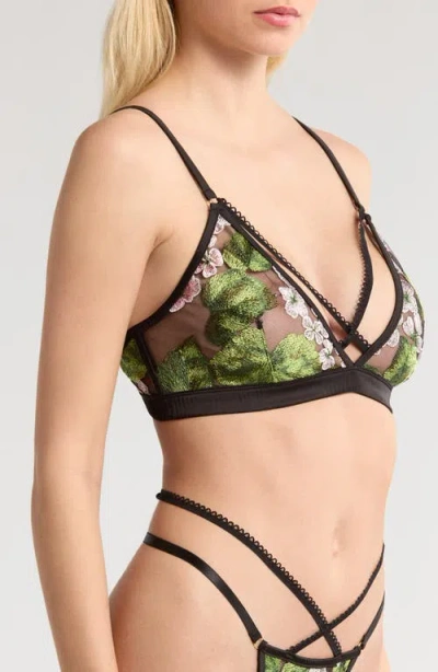 Kilo Brava Hydrangea Lace Underwire Bra In Hydrangea Night