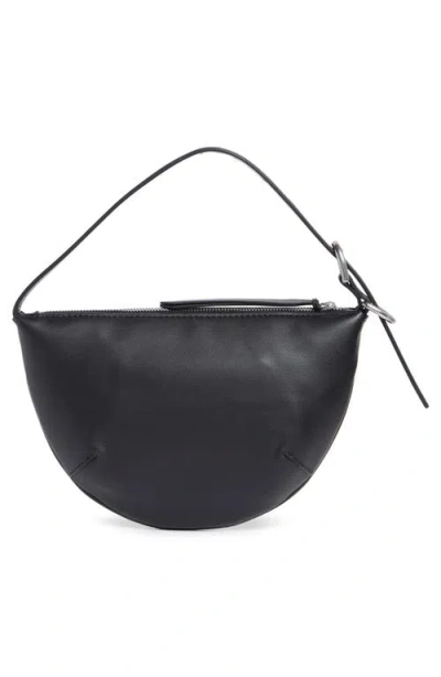 Rag & Bone Small Mercer Leather Hobo Bag In Black