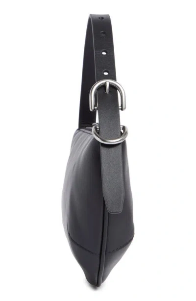 Rag & Bone Small Mercer Leather Hobo Bag In Black