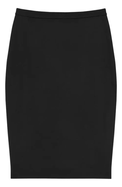 Theory Concealed-fastening Midi Skirt In Black