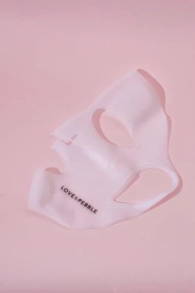 Love And Pebble Silicone Reusable Face Mask In White