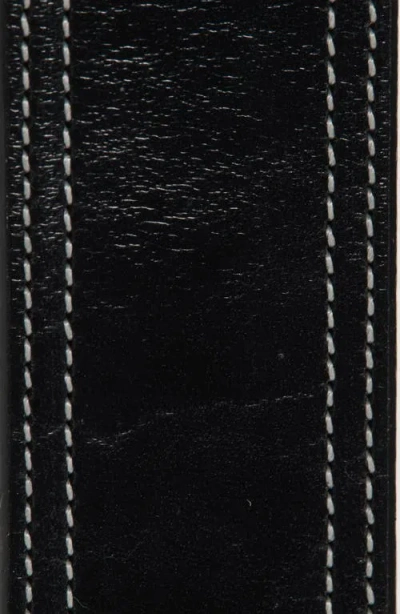 Noah Leather Belt In Black