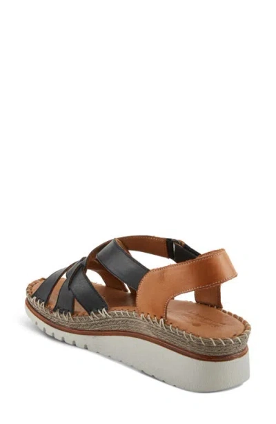 Spring Step Migula Slingback Wedge Sandal In Black