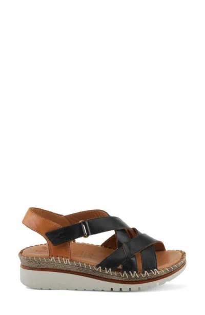 Spring Step Migula Slingback Wedge Sandal In Black