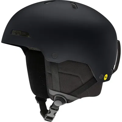 Smith Rodeo Snow Helmet With Mips Round Contour Fit In Matte Black