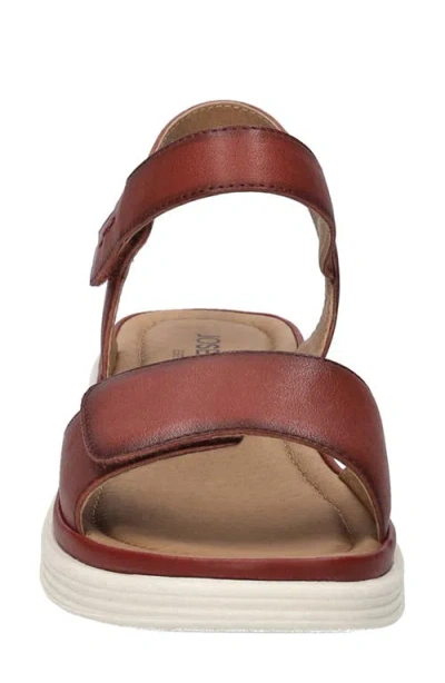 Josef Seibel Severan Ankle Strap Platform Wedge Sandal In Hibiscus
