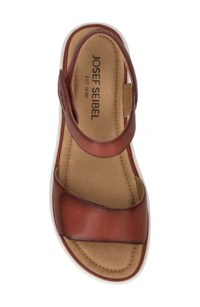 Josef Seibel Severan Ankle Strap Platform Wedge Sandal In Hibiscus