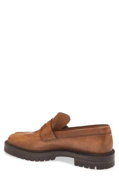 Maison Margiela Tabi County Loafers Man Brown In Safari Shade