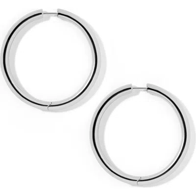 Jennifer Fisher Lilly Hinge Baby Hoop Earrings In Metallic