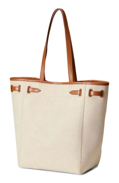 Veronica Beard Dash Tote In Natural Hazel