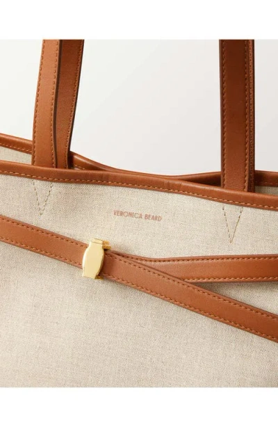 Veronica Beard Dash Tote In Natural Hazel