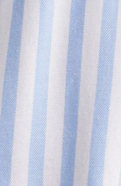 Beachlunchlounge Candace Stripe Button-up Shirt In Moscow Lilac