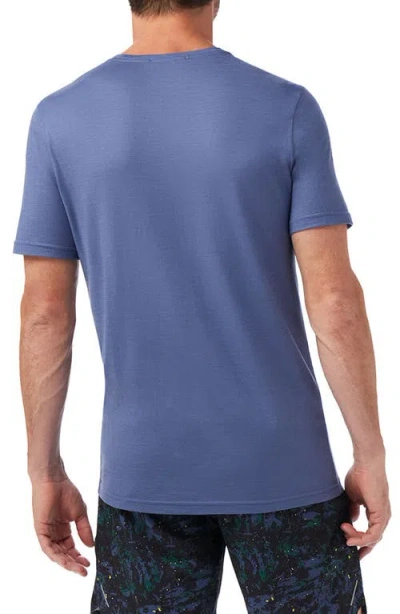 Smartwool Active Performance Wool Blend T-shirt In Blue