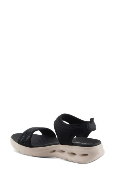 Flexus By Spring Step Gallegos Ankle Strap Platform Wedge Sandal In Black