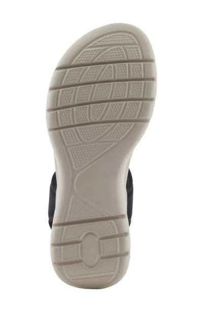 Flexus By Spring Step Gallegos Ankle Strap Platform Wedge Sandal In Black