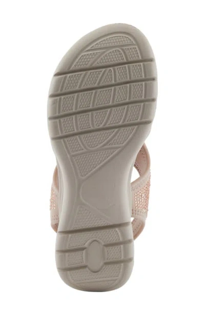 Flexus By Spring Step Gosselin Ankle Strap Platform Wedge Sandal In Blush