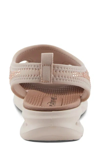 Flexus By Spring Step Gosselin Ankle Strap Platform Wedge Sandal In Blush