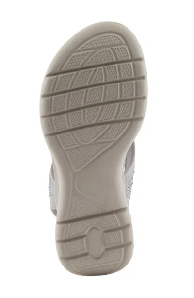 Flexus By Spring Step Gosselin Ankle Strap Platform Wedge Sandal In Grey