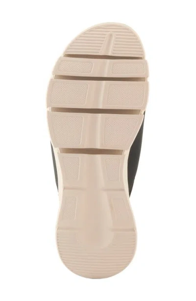 Flexus By Spring Step Haley Platform Wedge Slide Sandal In Black