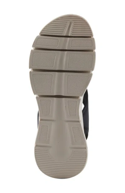 Flexus By Spring Step Guzman Ankle Strap Platform Wedge Sandal In Black