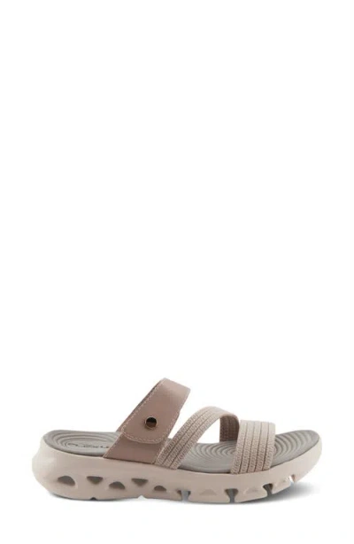 Flexus By Spring Step Galvanesa Platform Wedge Slide Sandal In Mauve