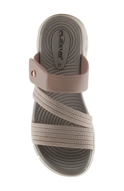 Flexus By Spring Step Galvanesa Platform Wedge Slide Sandal In Mauve