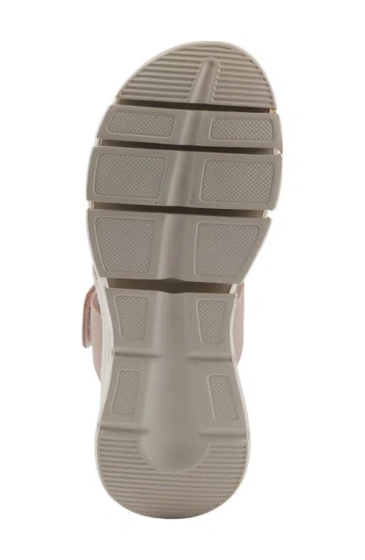 Flexus By Spring Step Galvanesa Platform Wedge Slide Sandal In Mauve