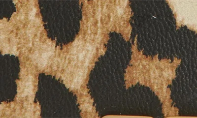 Ganni Leopard Printed Bou Card Holder In Animal Print