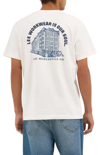 Lee Workwear Graphic T-shirt In Ecru