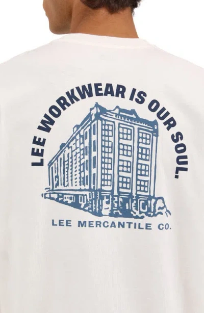 Lee Workwear Graphic T-shirt In Ecru