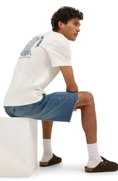 Lee Workwear Graphic T-shirt In Ecru