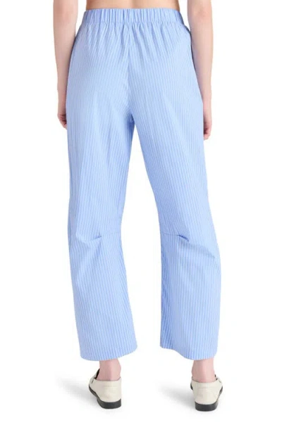 Steve Madden Womens Tula Striped Button Front Shirt Saelyn Striped Barrel Leg Pants In Blue