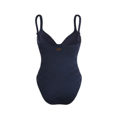 Vilebrequin Turtles Monogram Underwire One-piece Swimsuit In Blue