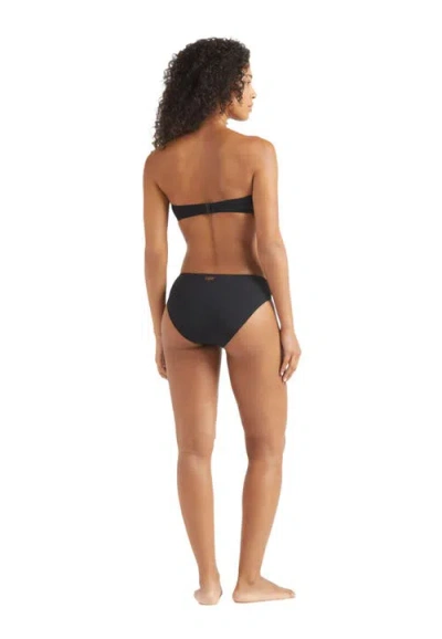 Vilebrequin Solid Ring Bandeau Bikini Top In Black