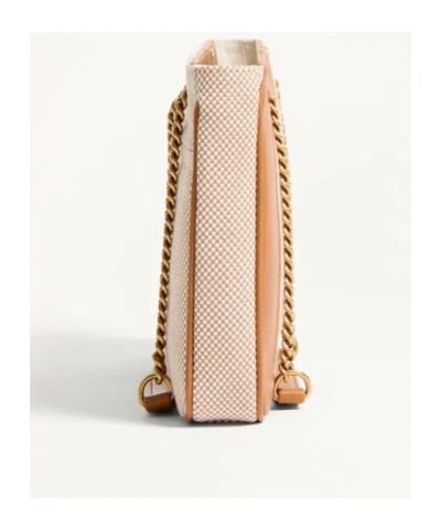 Valentino Small Tote Bag Chain Strap In Brown