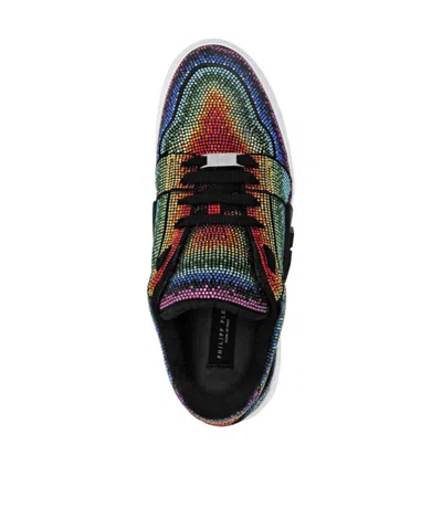 Philipp Plein Round Toe Low-top Casual Shoes In Multi