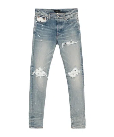 Amiri Crystal Starburst Mx1 Jean Surf Indigo In Blue
