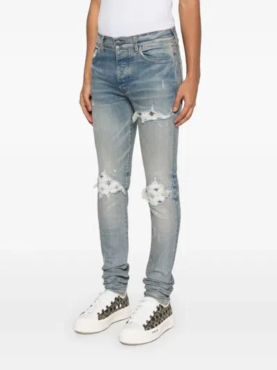 Amiri Crystal Starburst Mx1 Jean Surf Indigo In Blue