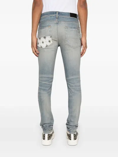 Amiri Crystal Starburst Mx1 Jean Surf Indigo In Blue