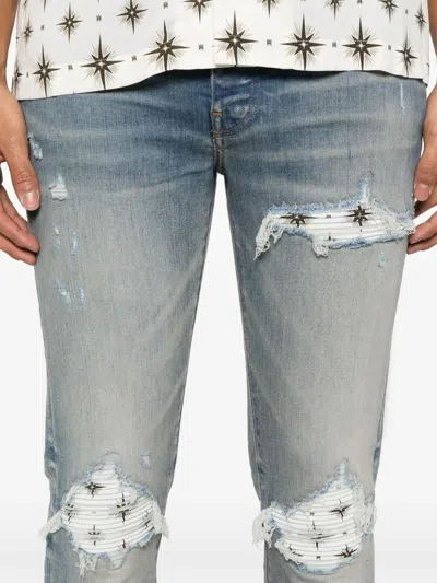 Amiri Crystal Starburst Mx1 Jean Surf Indigo In Blue