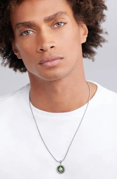 Lagos Anthem Small Jade Sunburst Amulet In Two-tone