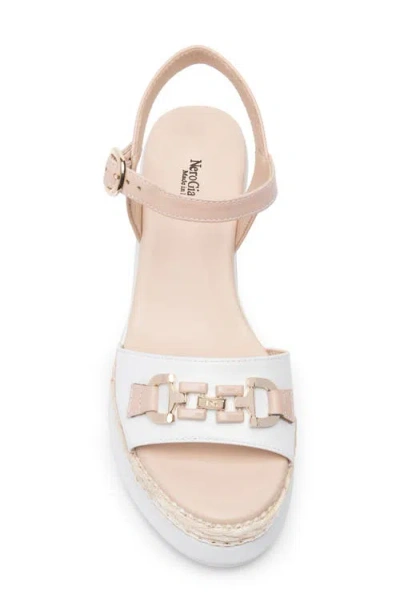 Nerogiardini Platform Wedge Sandal In Pink