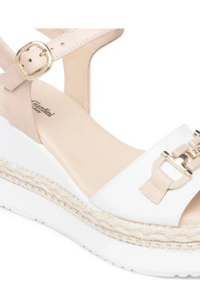 Nerogiardini Platform Wedge Sandal In Pink