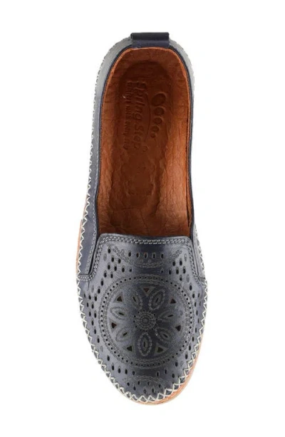 Spring Step Ingrid Flat In Navy