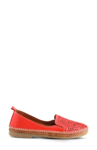 Spring Step Ingrid Flat In Red