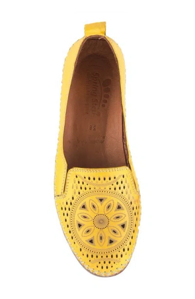 Spring Step Ingrid Flat In Yellow