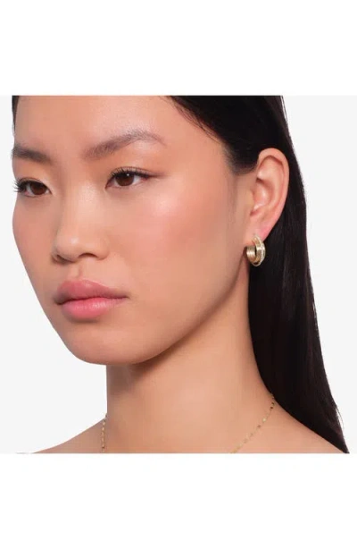 Lana Diamond Planet Huggie Hoop Earrings In Yellow